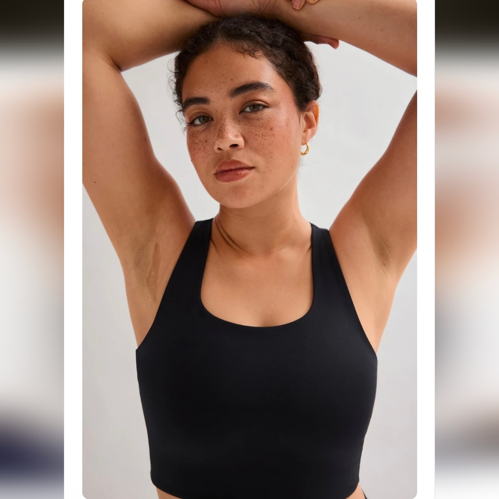 Girlfriend Collective Black Paloma Racerback Bra- XL - Picture 8 of 13